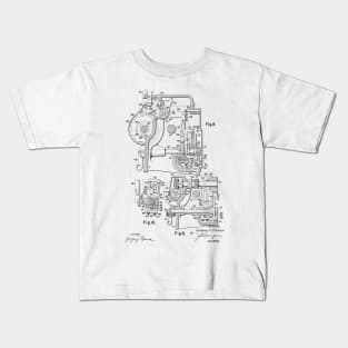 Zigzag Mechanism for Sewing Machine Vintage Patent Hand Drawing Kids T-Shirt